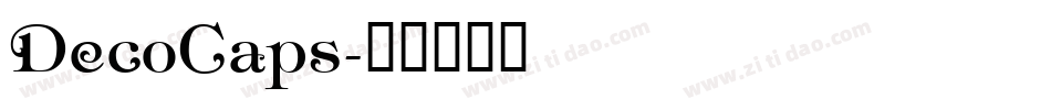 DecoCaps字体转换