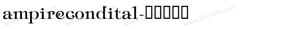 ampirecondital字体转换