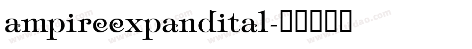 ampireexpandital字体转换