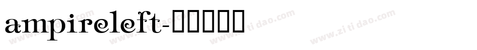 ampireleft字体转换