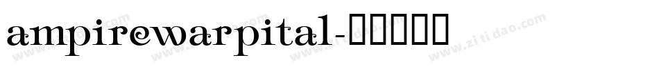 ampirewarpital字体转换