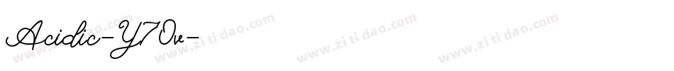 Acidic-Y7Ov字体转换