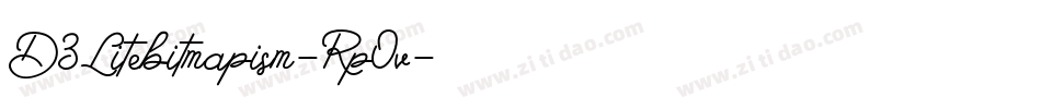 D3Litebitmapism-RpOv字体转换