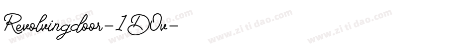 Revolvingdoor-1DOv字体转换