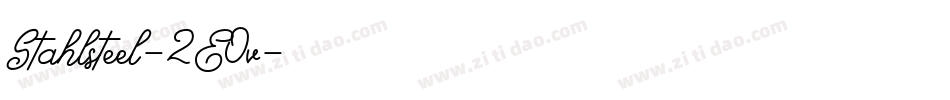 Stahlsteel-2EOv字体转换