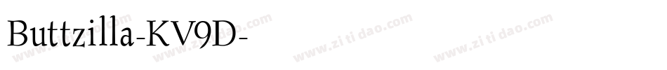Buttzilla-KV9D字体转换