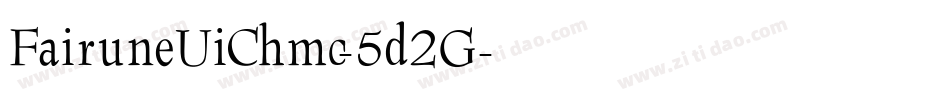 FairuneUiChmc-5d2G字体转换