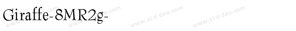 Giraffe-8MR2g字体转换