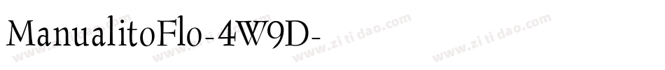 ManualitoFlo-4W9D字体转换