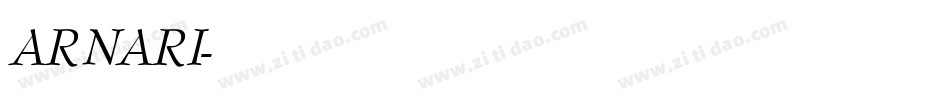 ARNARI字体转换