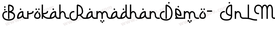 BarokahRamadhanDemo-1GnLM字体转换