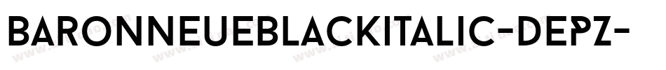 Baronneueblackitalic-dEPZ字体转换