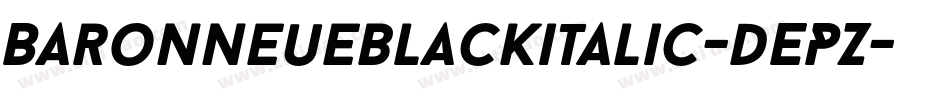 Baronneueblackitalic-dEPZ字体转换