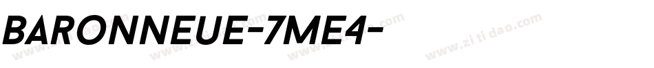 Baronneue-7Me4字体转换