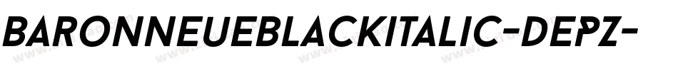 Baronneueblackitalic-dEPZ字体转换