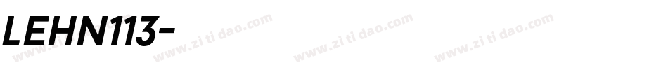 LEHN113字体转换
