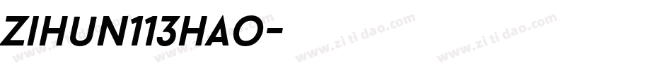 zihun113hao字体转换