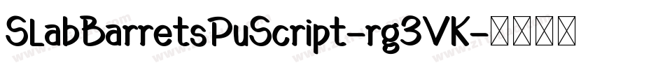 SlabBarretsPuScript-rg3VK字体转换