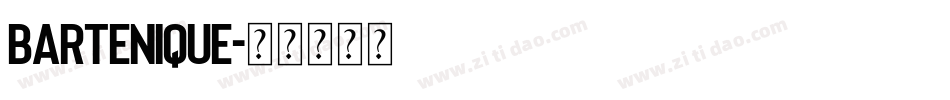 Bartenique字体转换