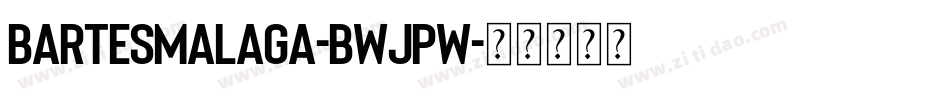 BartesMalaga-BWjpw字体转换