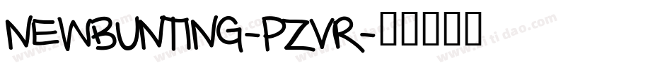 Newbunting-pZVr字体转换