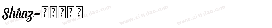 Shiraz字体转换
