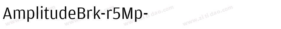 AmplitudeBrk-r5Mp字体转换