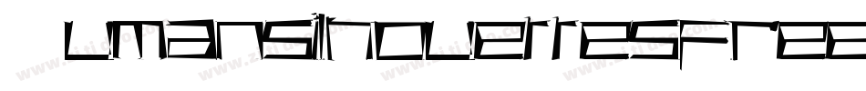 Humansilhouettesfreetwo-M7jx字体转换