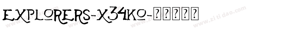 Explorers-X34Ko字体转换
