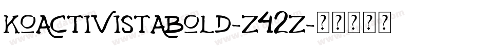 KoActivistaBold-Z42Z字体转换