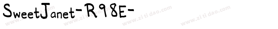 SweetJanet-R98E字体转换