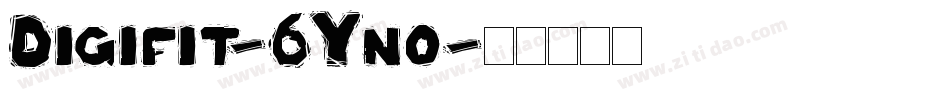 Digifit-6Yno字体转换
