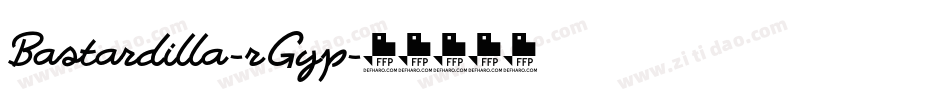 Bastardilla-rGyp字体转换