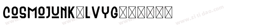 Cosmojunk-LVyG字体转换
