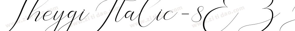 TheygiItalic-8EZJ字体转换