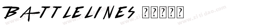 battlelines字体转换