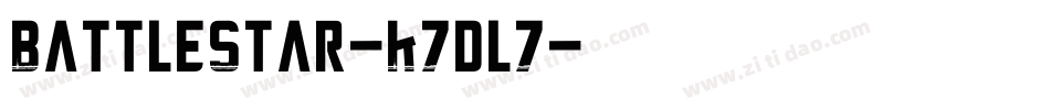 BattleStar-K7dl7字体转换