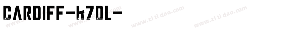 Cardiff-K7Dl字体转换