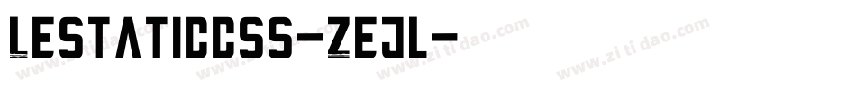 Lestaticcss-Zejl字体转换
