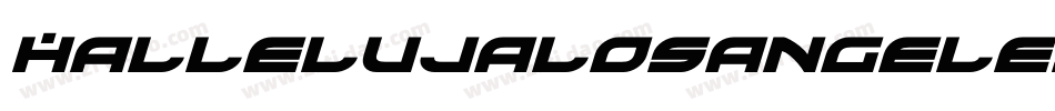 Hallelujalosangeles-1DvM字体转换