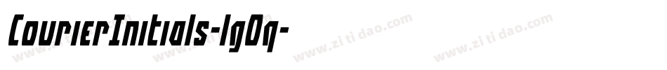 CourierInitials-lgOq字体转换