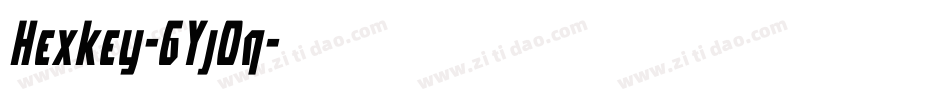 Hexkey-6YjOq字体转换