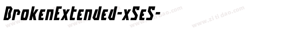 BrokenExtended-x5e5字体转换