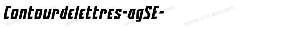 Contourdelettres-ag5E字体转换