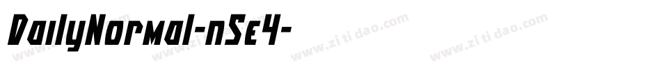 DailyNormal-n5e4字体转换