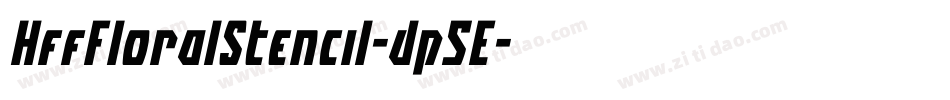 HffFloralStencil-dp5E字体转换