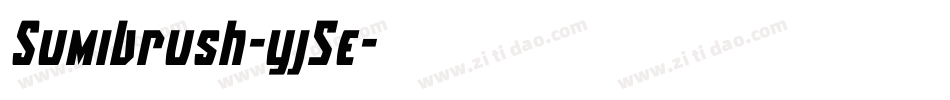 Sumibrush-yj5e字体转换