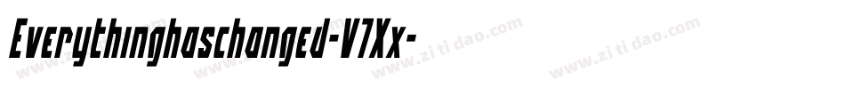 Everythinghaschanged-V7Xx字体转换