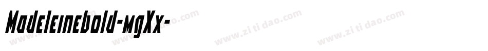 Madeleinebold-mgXx字体转换