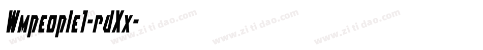 Wmpeople1-rdXx字体转换